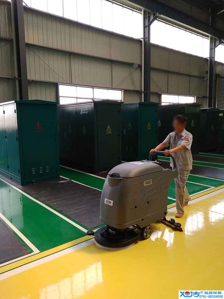 旭潔手推式多功能全自動洗地機，工廠生產(chǎn)倉庫工業(yè)洗地機2